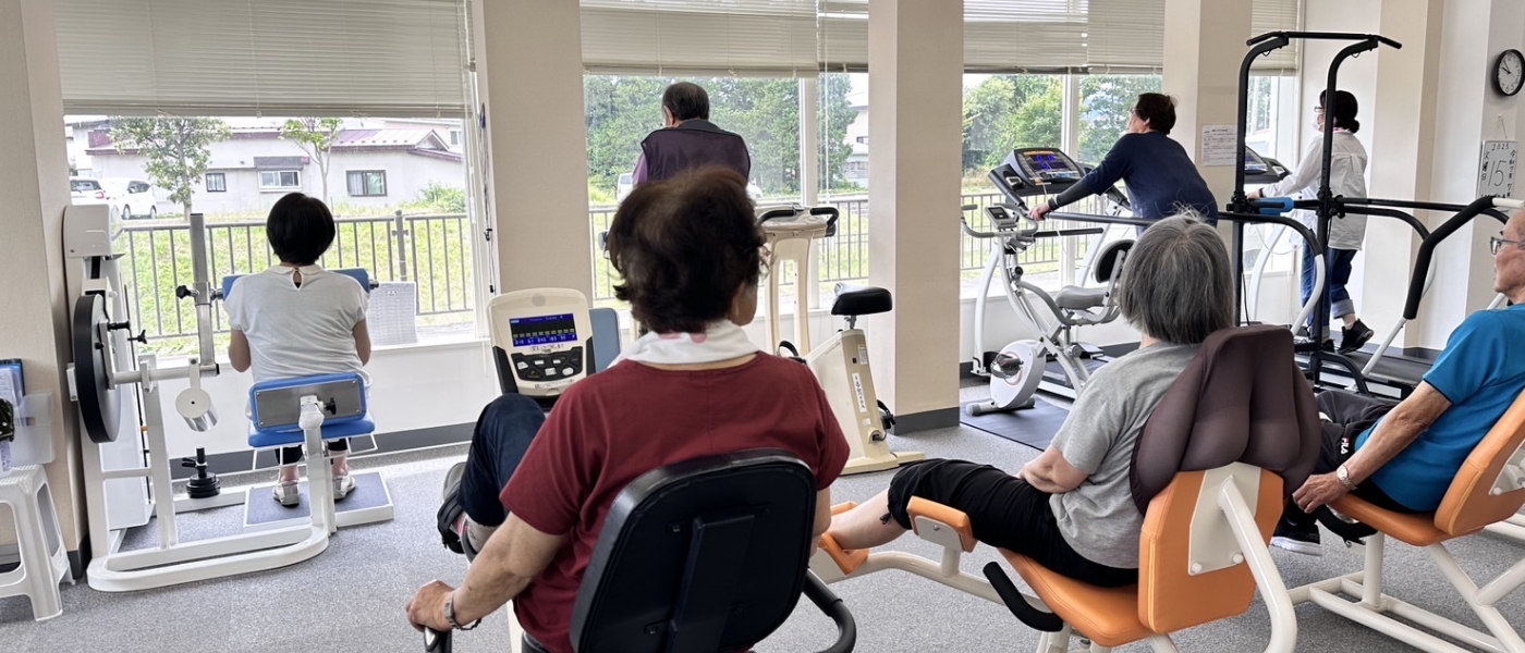 写真:たまちの運動場で運動する様子