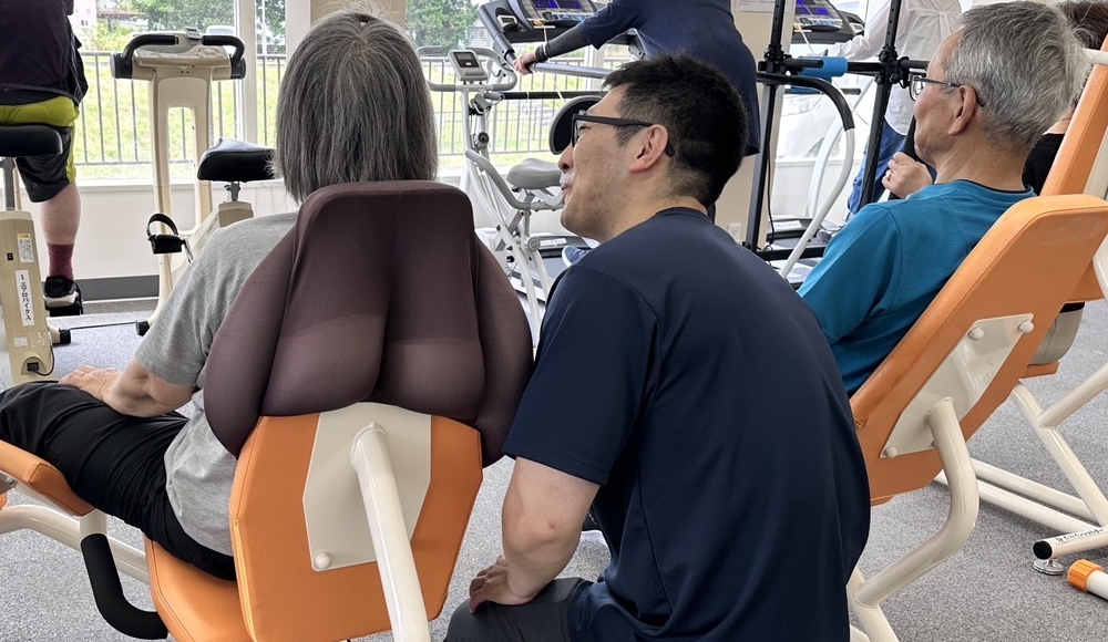 写真:たまちの運動場で運動する様子